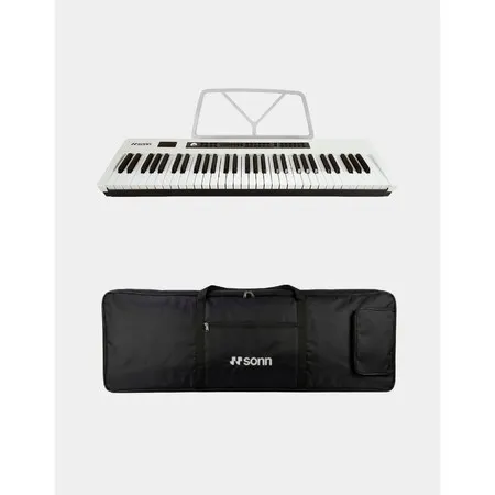Kit Teclado Musical Sonn e Capa com alça, teclado 300 Timbres, funções Sustain, Metrônomo, Gravação e Transposição