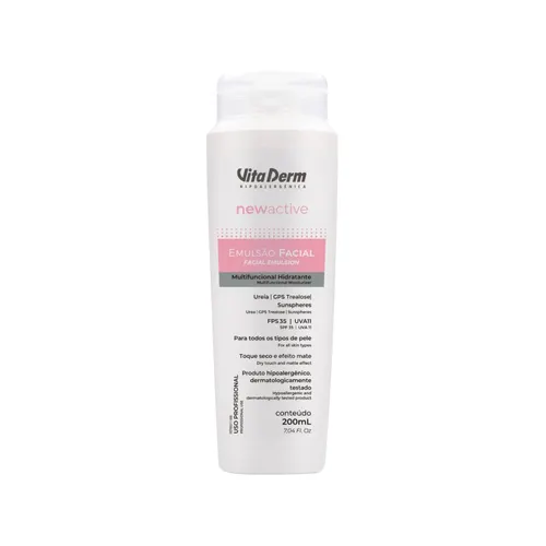 Vita Derm New Active Emulsão Loção Hidratante Facial 200 ml