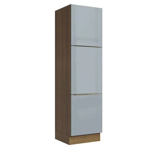 Paneleiro 60 x 60 cm 3 Portas Rustic/Cinza Lux Madesa