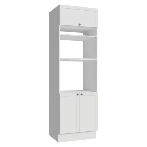 Torre Quente 70 x 60 cm 3 Portas Branco Vik Madesa