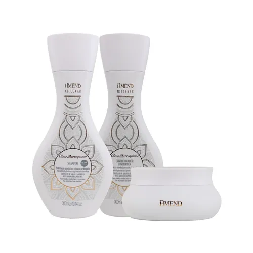 Kit Amend Oleos Marroquinos Shampoo Condicionador Mascara