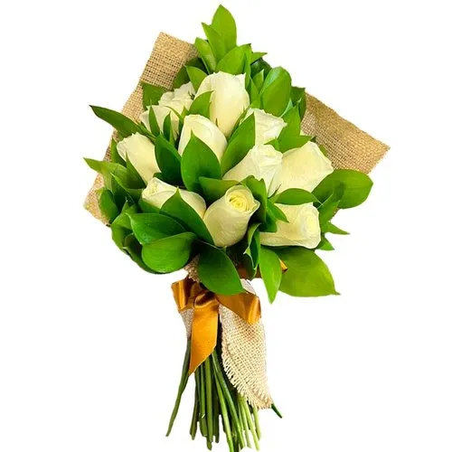 Buquê Aconchego de Rosas Brancas