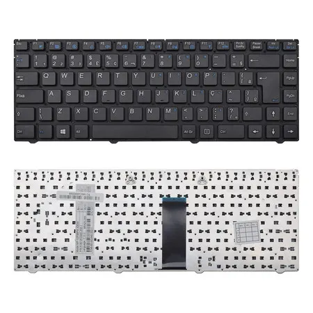 Teclado para Notebook compatível com Itautec Infoway A7520 ABNT2 - F12 WI-FI