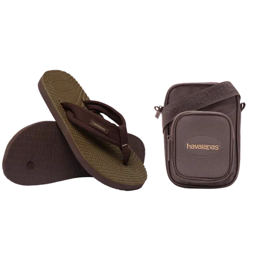 Kit Havaianas para Presente: Chinelo Surfer Coast + Shoulder Bag Color II