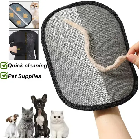 Removedor de Pelos de Animais Portátil e Lavável, Luvas para Remoção de Pelos, Produtos de Limpeza para Animais, Acessórios para Animais