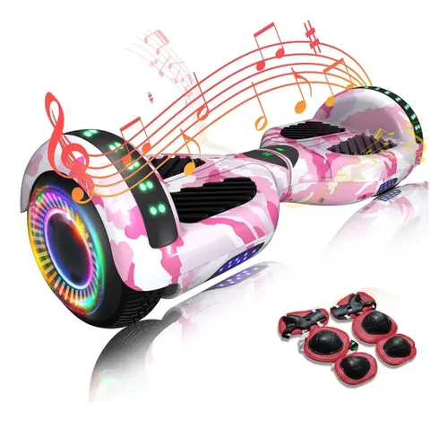 Hoverboard Rmira 6.5" com Bluetooth para Criança e Adolescente, 500W e Até 12km/h