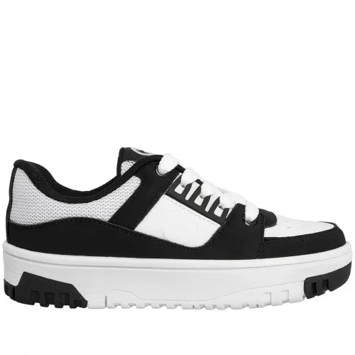 Tênis Infantil Ollie Originals Rocky Street Recortes Nobuck Preto & Branco