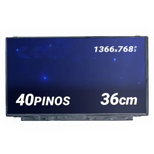 Tela para Notebook Part Number B156XW04 V.5 B156XTN03.2 15.6" HD 40 Pinos Brilhante