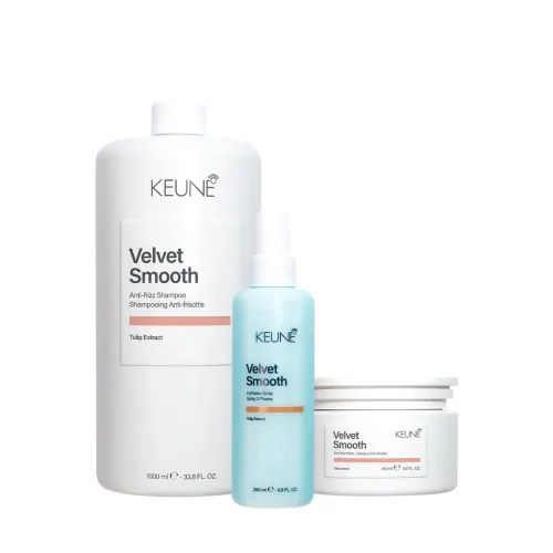 Kit Keune Velvet Smooth Proteção e Controle dos Fios 3 Produtos