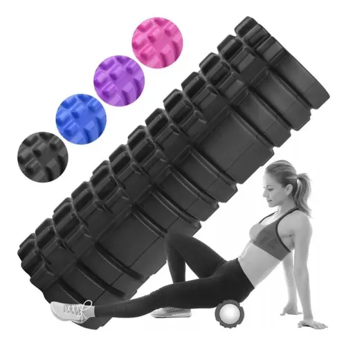 Rolo Massagem Liberação Miofascial 33CM NS3207 - roxo
