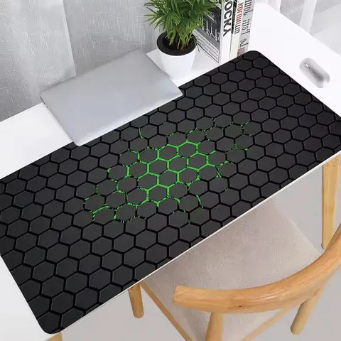 Mousepad Hexagonal Novo XXL para Computador, Tapete de Teclado, Mouse Mat para Gamer, Carpete de Escritório, Tapete de Mesa, Mouse Pad de Borracha