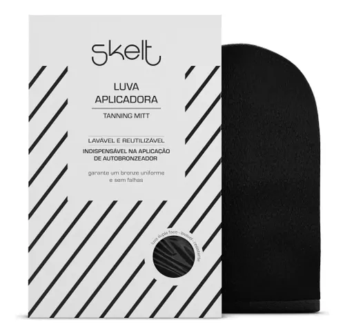 Skelt Luva para Autobronzeador | Aplicação Uniforme, Conforto Extra, Protege as Mãos, Ideal para Bronzeamento, Textura Suave, Não Mancha, Acabamento Perfeito