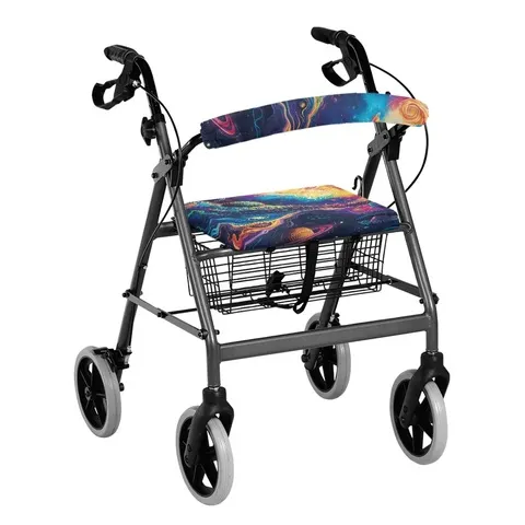 Conjunto de 2 Peças Coloranimal Vibrant Cosmic para Capas de Encosto de Assento de Andador Familiar, Coleção 2026