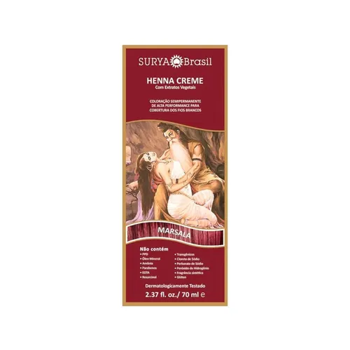 Henna Creme Natural Surya Marsala