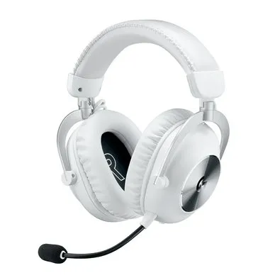 Headset Gamer sem Fio Logitech G Pro X 2 Lightspeed, Driver 50mm, Bluetooth, USB e 3.5mm, para PC, Playstation e Switch, Branco - 981-001268