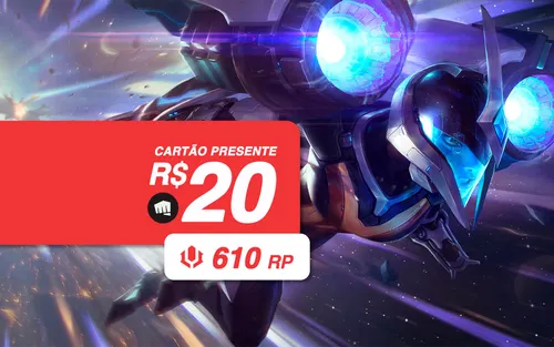 R$20 League of Legends - PC - Cartão Presente Digital [Exclusivo Brasil]