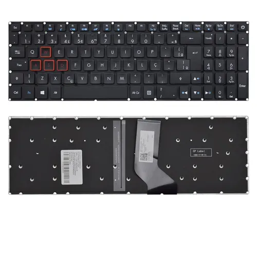 Teclado para Notebook Acer Aspire VX5-591G-500Q ABNT2 Preto