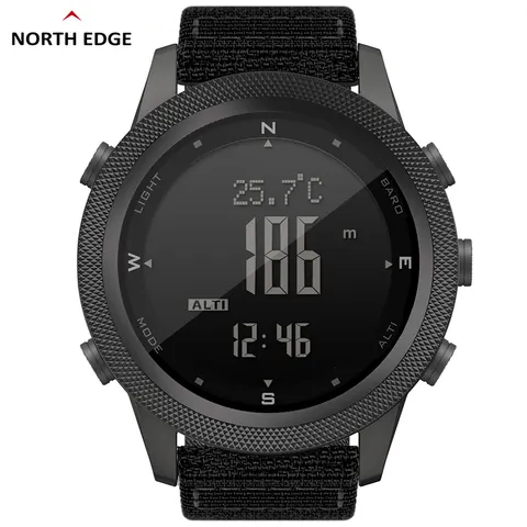 North edge APACHE-46 relógio digital masculino esportes ao ar livre correndo natação esporte ao ar livre relógios altímetro barômetro bússola wr50m