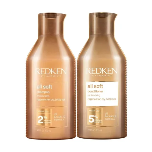 Kit Redken All Soft Shampoo 300 ml + Condicionador 300 ml