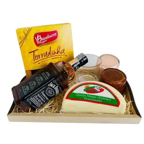 Kit Whisky Jack Daniels e Queijo