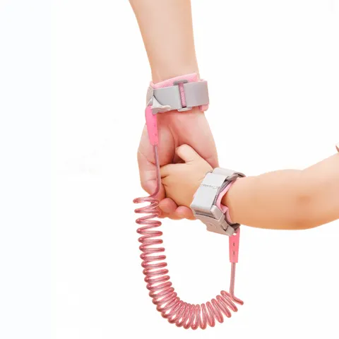 Pulseira Infantil Anti-Perda com Trava de Segurança 2m - Corda de Segurança para Bebês e Crianças - Pulseira de Tração para Atividades ao Ar Livre