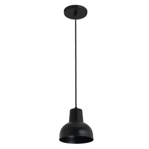 Pendente Alumínio Preto Ø15cm Siena
