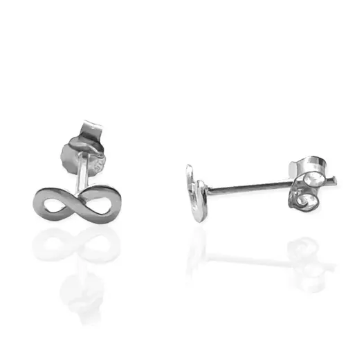 Brinco em Prata de Lei 9,5 mm Infinito