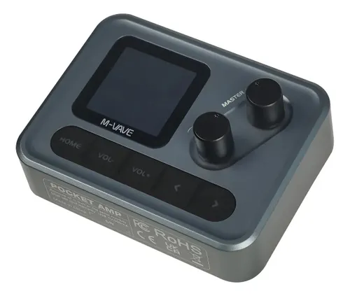 Pedal Multiefeito M-vave Pocket Amp para Baixo de Guitarra