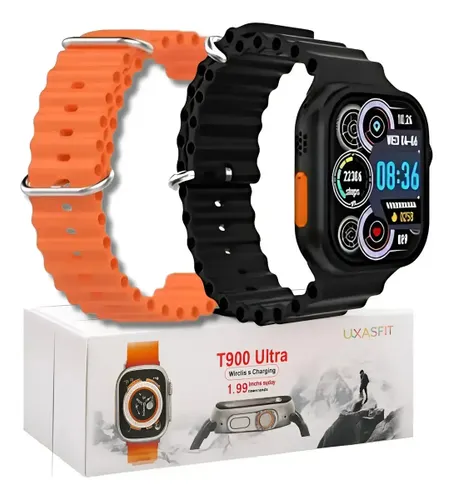 Relogio Inteligente Smartwatch T900 S10 Ultra Pro longa bateria Treino Smartwatch 49mm Bluetooth Chamadas Notificações Saúde