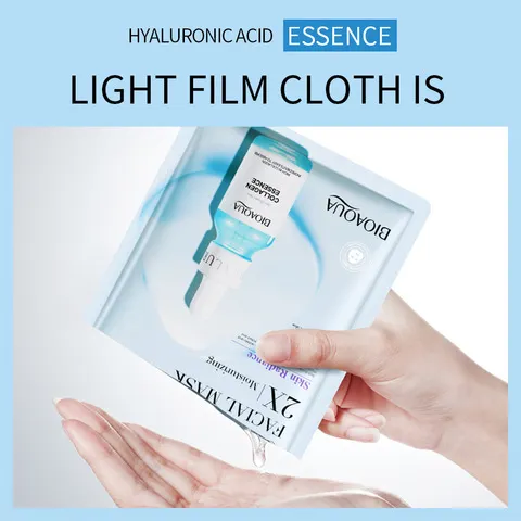 20 unidades/5 unidades Máscara Facial de Colágeno e Centella VC Hidratante e Refrescante Máscaras Faciais de Ácido Hialurônico Produtos para Cuidados com a Pele