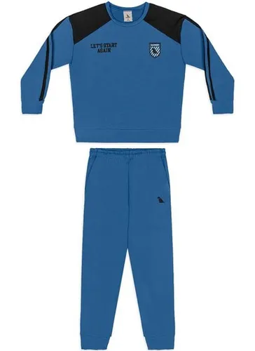 Conjunto infantil masculino blusão e calça Azul