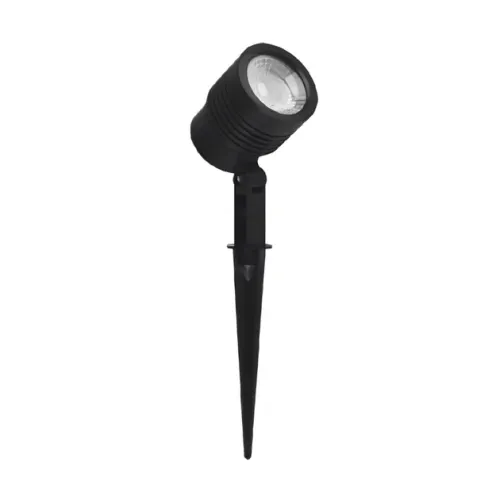 Espeto Led Abs Preto 6w 38° Ip65 Optical - LED BRANCO FRIO (6000K)