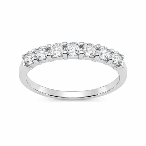 Anel Aparador 3 mm com Moissanite em Prata