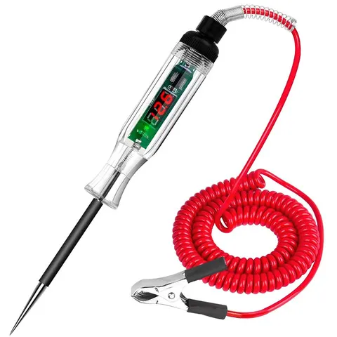 Testador de circuito de tensão de caminhão de carro, ferramentas automáticas 6v 24v, sonda de diagnóstico de carro, caneta de teste, lâmpada, ferramentas de medição elétrica