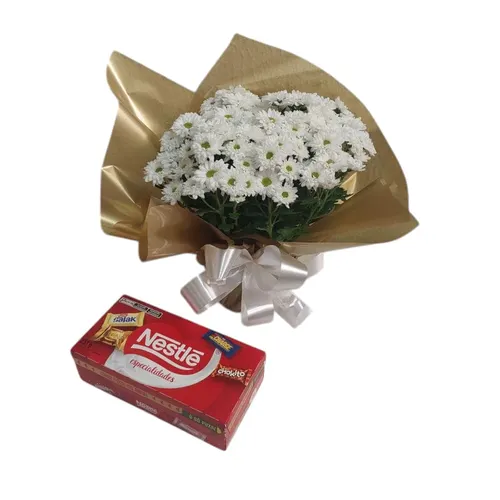 Margarida Plantada Branca Mine com Bombons