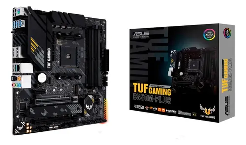 Placa Mãe Asus Tuf Gaming B550m-plus Ddr4 AMD Am4 mATX RGB