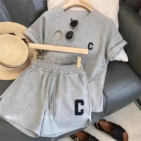 Bull chifre manga casual terno esportivo feminino verão estilo fino verão correndo moda estilo ocidental shorts de manga curta pijamas