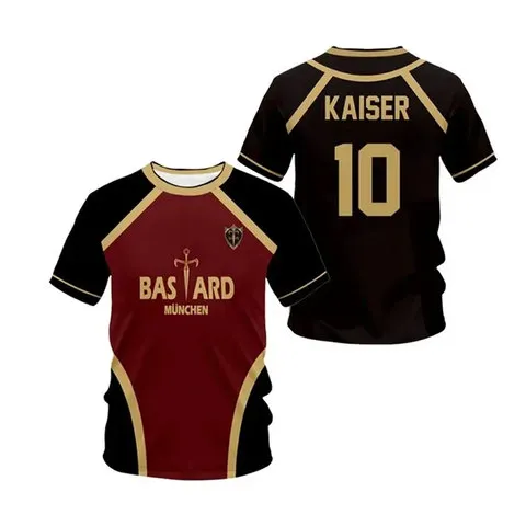 Camiseta Masculina de Secagem Rápida e Respirável com Estampa 3D de Anime Japonês, Jersey de Futebol para Atividades ao Ar Livre, Roupa de Manga Curta Harajuku para Pais e Filhos