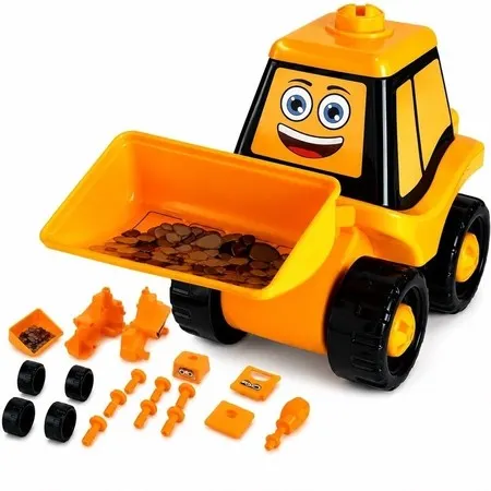 Caminhão Escavadeira Monta e Desmonta Infantil com Ferramentas Scava Truck