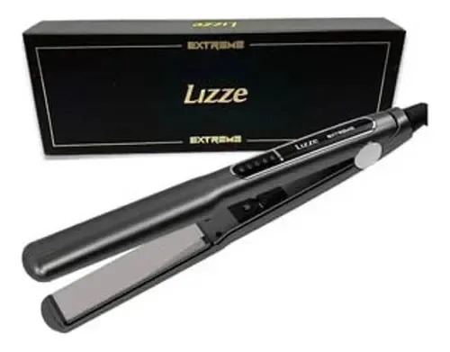 Prancha de Cabelo Lizze Extreme Profissional Cinza para Alisamento Rápido