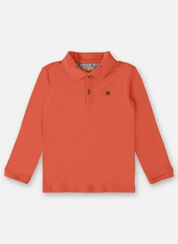 Camisa Polo Manga longa em Suedine Infantil Menino (Laranja) Up Baby