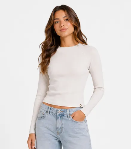 Blusa Juvenil Manga Longa Ribana Minty - Moda Feminina e Masculina, Itens para Casa e Mais l Rovitex