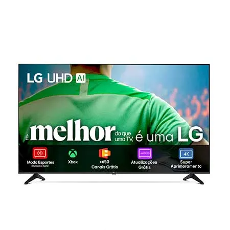 Smart TV LG UHD AI 4K UA75 de 50 polegadas 2025 - 50UA7500PSA