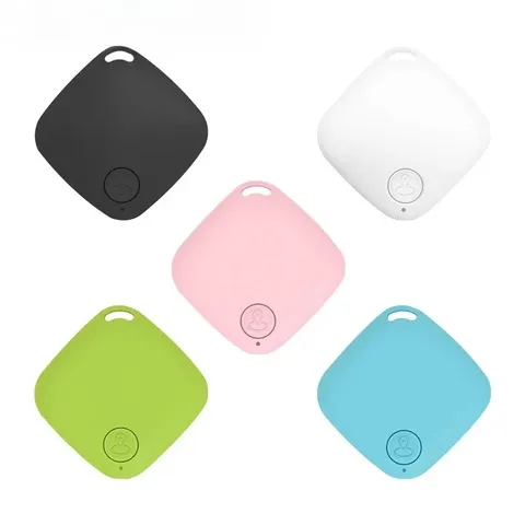 Mini bluetooth 50 redondo rastreador anti perdido dispositivo localizador inteligente para animais de estimação crianças saco carteira rastreamento localizador acessório