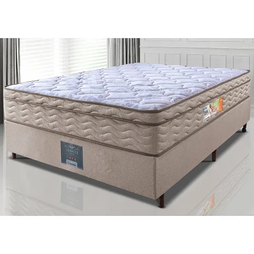 Cama Box Colchão OrtoFirm + Box One Face Espuma D33 Dourado