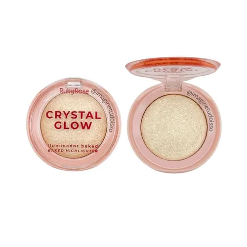 Iluminador Ruby Rose Baked Crystal Glow Cherry Red Hb-M7005