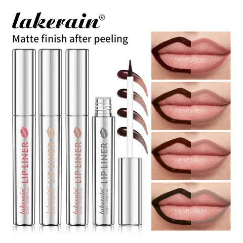 Lakerain Peel Off Lip Liner à Prova D 'Água à Prova de Manchas Lip Liner Cor de Longa Duração Não-desvanecimento Hidratar Nutrir Lip Contour Maquiagem