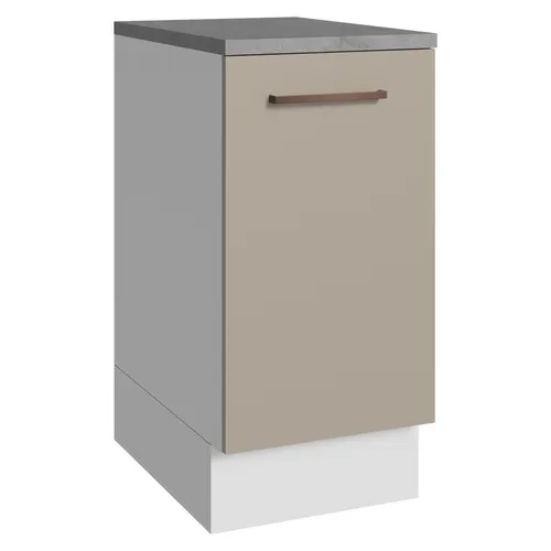 Balcão 40 x 60 cm 1 Porta (Com Tampo) Branco/Crema Agata Madesa