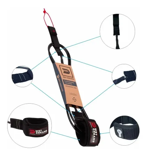 Leash Surf Economy Line Wet Dreams - Flat Style 5' X 4mm
