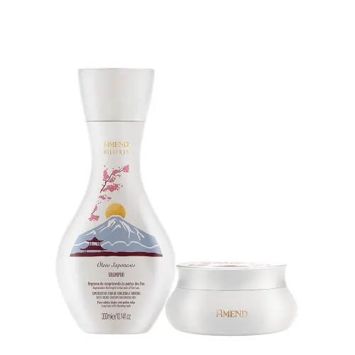 Kit Shampoo e Máscara Amend Millenar Óleos Japoneses 300ml E 300g